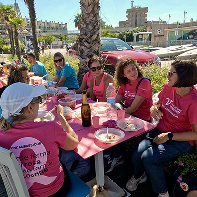 Momento conviviale dopo l'uscita in mare